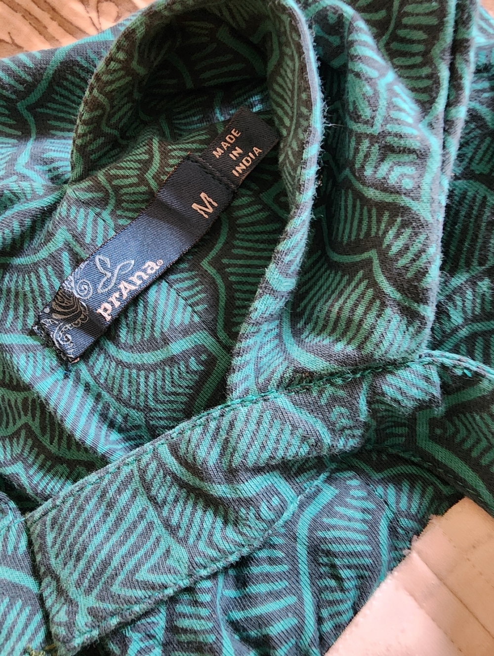 Prana Skye Maxi Halter Dress Size Medium Teal Organic Cotton Boho Earthy Resort - Picture 3 of 12